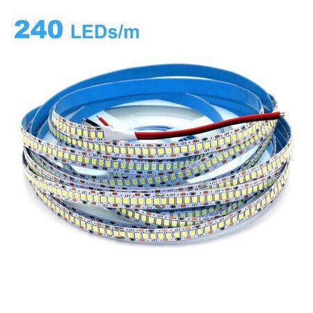 Светодиодная лента, SMD 2835, 240 LED, 96W/5m, 12V, 4000K, IP20